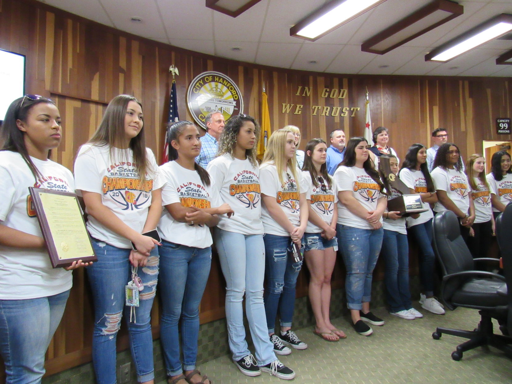 SPHS girls basketball team